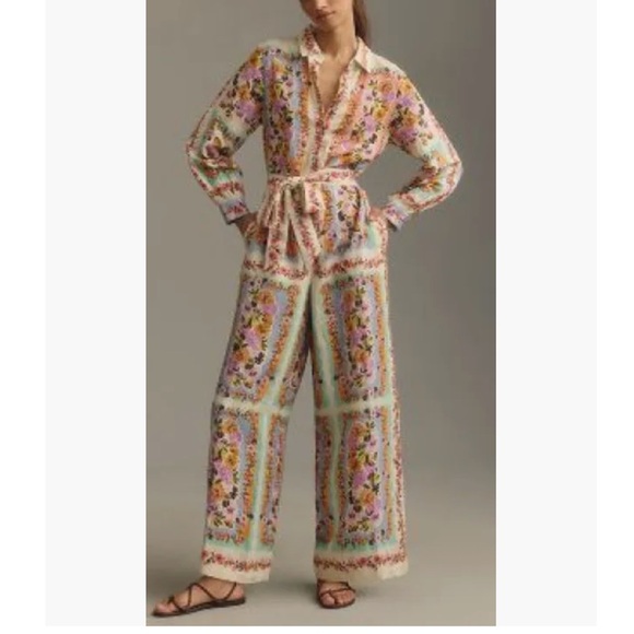 Anthropologie Ranna Gill Long-Sleeve Printed...